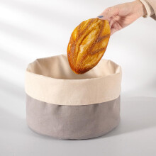Katoenen mand, fruitmand, broodmand, diverse kleuren, puur katoen, praktische opbergmand voor in de keuken