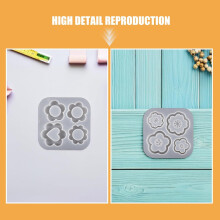 2 buc silicon floare mucegai rășină goală pandantiv matrițe pentru epoxidice Crafting bijuterii breloc DIY decorare