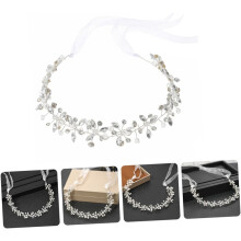 Stras mireasa păr viță de vie mireasa coafură panglică moale plasă lucrată manual cristal păr accesoriu