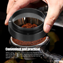 Magnetischer Kaffeedosiertrichter, Dosierring aus Edelstahl, größere Öffnung, magnetisch