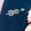 Fiol Strass Brosch Legering Instrument Nål Dammode Corsage 4