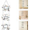 Metal Bird Branch Wall Frames Hanging Collage Photo Frames with Rustic Iron Material 8