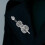 Fiol Strass Brosch Legering Instrument Nål Dammode Corsage 7