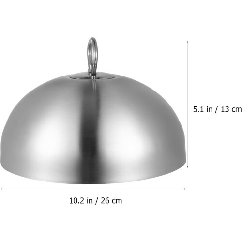 Ölspritzschutz-Kochdeckel 26 cm Edelstahl abgerundet 1
