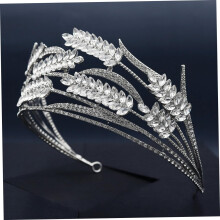 Elegant Bride Crown Headdress Rhinestones for Wedding Dress and Bridal Party Crystal Crown Headdress