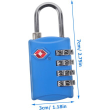 Cestovní zámek TSA Customs Lock s heslem pro přepravu zavazadel, kufrů, venkovních...
