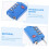 2pcs Car Luminous Stickers for Button Switch Panel and Outer Door Handle, 3D Pe Material Decorative Decals 3