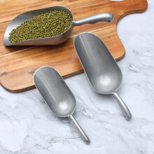 Zinc Alloy Food Shovel Ice Shovel 21.6 * 7.8 * 4.6cm Anti-Rust Fine Polishing Silver Household Kitchen Tool