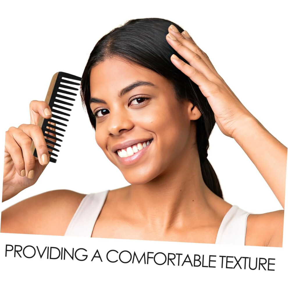 Hkhbjs Wooden Hairdressing Comb Detangling Wide Tooth For Women And Men Travel Portable Hair Styling Tool