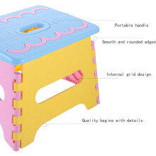 Tragbarer Cartoon-Hocker, faltbarer Angelhocker, 18 cm, verdicktes Kunststoffmaterial, leicht