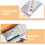 5pcs Rectangular Cookie Cutter Set Stainless Steel Rectangular Cake Molds 3