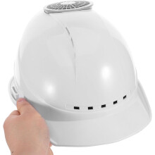 Bauhelm mit USB-Ladefunktion, integriertem Lüfter, V-förmig, multifunktional