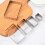 5pcs Rectangular Cookie Cutter Set Stainless Steel Rectangular Cake Molds 5