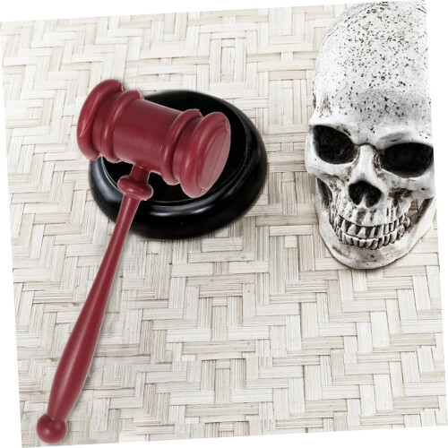 Martello da giudice per Halloween, accessorio leggero e divertente. 1