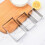 5pcs Rectangular Cookie Cutter Set Stainless Steel Rectangular Cake Molds 6
