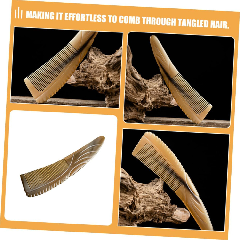 Hkhbjs Ox Horn Comb Detangling Hair Comb For Thick Curly Hair For Women Use During Shower