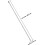 Table Soccer Operation Rod Foosball Machine Pole Metal Replacement 6mm Diameter 38.5cm 2