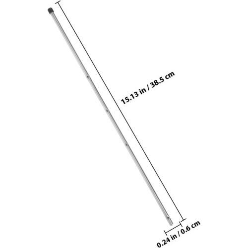 Bordfotbollsstång, metallutbytesstång, 6 mm diameter, 38,5 cm 1