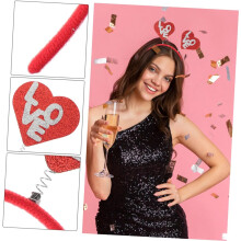 Diadema de corazón para el Día de San Valentín para mujer, duradera y elegante.