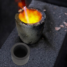 Grafieten smeltkroes voor het smelten van metaal, kleine smeltkroes voor het maken van sieraden, grafiet smeltkroeskom