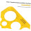 Circle Measuring Ruler and Curve Template Plastic Drafting Tool for Architecture Drawing 6