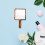 Vintage Handheld Makeup Mirror Rounded Square Handle Portable Travel Mirror 5