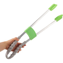 Garbage Grabber Pickup Tool Pequena abrazadeira magnética verde de resíduos com alça longa