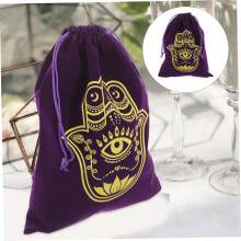 Sacchetto in velluto con coulisse per riporre gioielli, piccola borsa decorativa con chiusura a coulisse
