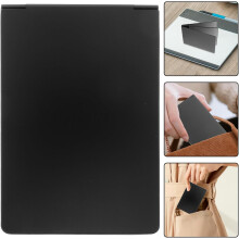 Porta carte auto e porta assicurazione 2 in 1, organizer per patente auto con custodia pieghevole nera.