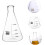 500ml Laboratory Glass Flask Erlenmeyer Beaker with Flat Bottom and Synthetic Material 7