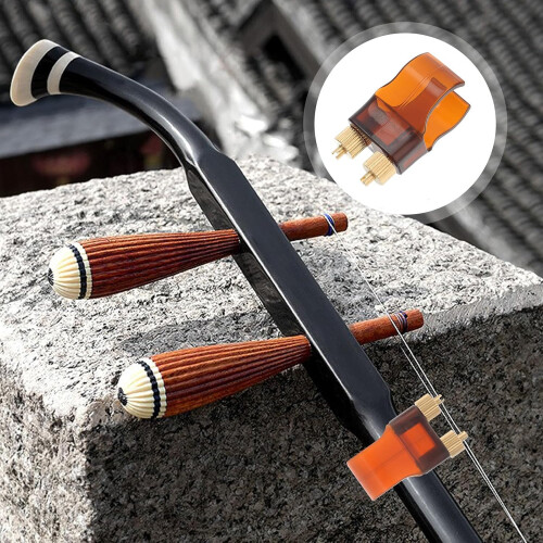 High Precision Erhu String Fine Tuner with Resin and Alloy Material, Simple Installation String Adjuster
