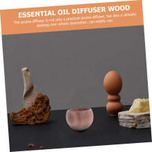 Diffusore di oli essenziali in legno per auto, supporto per diffusore in legno, leggero, senza combustione, aromaterapia