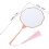 Travel Portable Makeup Mirror Retro Vintage Style Hand Mirror Handle Multiuse 2