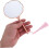 Travel Portable Makeup Mirror Retro Vintage Style Hand Mirror Handle Multiuse 4