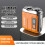 Mini rasoio elettrico con display digitale - Rasoio portatile da viaggio per uomo e donna Orange 2