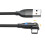 2-Pack USB to Type-C 180 Rotating Charging Cable - Fast Charging & Data Transfer Black 2 m 2