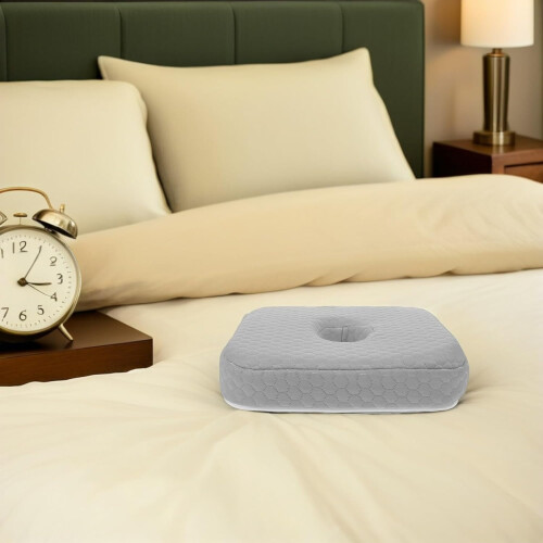 Ear-piercing Pillow Memory Foam Neck Support Pillow for Ear Piercing Care Side Sleeper Hollow Cushion