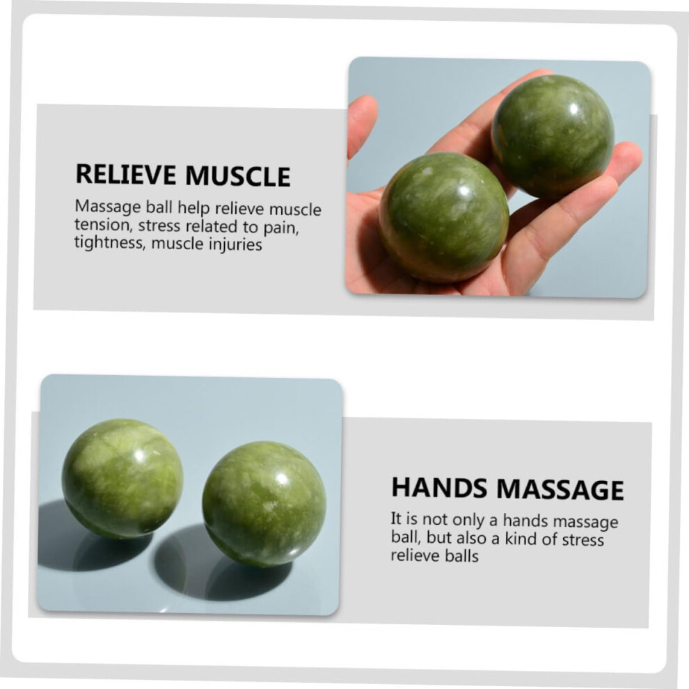 Hkhbjs Jade Massage Handball Finger Exercise Rolling Balls For Stress Relief Hand Massager Wrist Strengthener Ball