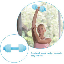 Kreative, hantelförmige Wasserflasche mit großem Fassungsvermögen, tragbarer Sportkessel für Fitnessstudio und Training