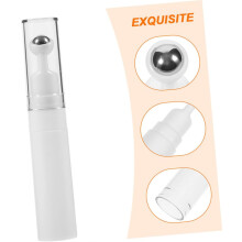 garrafa de rolo de creme de olhos acrílico 15ml recarregável com função de massagem calmante e prevenção de vazamento