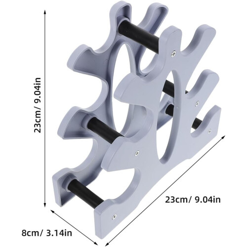 Small Dumbbell Rack Stand for Home Gym Light Blue Dumbbell Storage Organizer 1