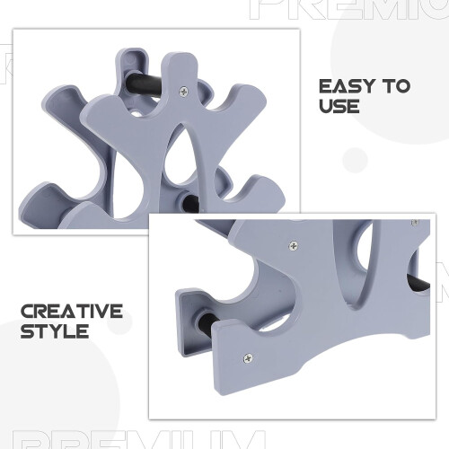 Small Dumbbell Rack Stand for Home Gym Light Blue Dumbbell Storage Organizer 2