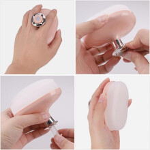 Cepillo limpiador facial manual para hombres, cepillo limpiador de poros con presión ajustable y exfoliante suave.