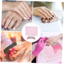 Silicone Manicure Hand Pillow and Wrist Rest Cushion 2pcs Set Pink Washable Nail Arm Support Pad