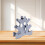 Small Dumbbell Rack Stand for Home Gym Light Blue Dumbbell Storage Organizer 8