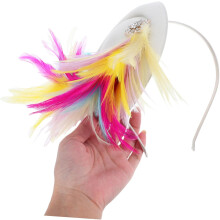 Elegant Mini Hat Headband Hair Clip for Women Dual Use Wedding Party Fascinator Headdress Bridal Hairpin Decoration