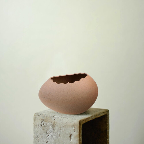 Egg Shell Shaped Ice Cream Bowl Dessert Storage Bowl Large Ceramic Creative Artistic Design