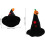 Schwarzer Hexenhut mit breiter Krempe – bequemes Halloween-Accessoire 2