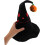 Schwarzer Hexenhut mit breiter Krempe – bequemes Halloween-Accessoire 4