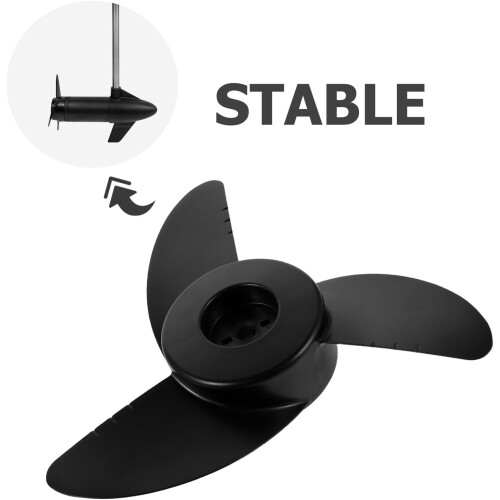 Elektrischer Bootspropeller, 3-Blatt, 48 lb Schubkraft, Trollingmotor-Propeller 2
